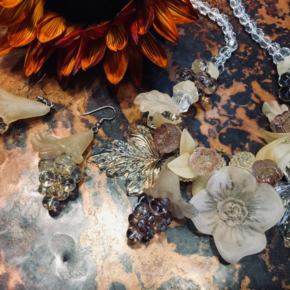 SALE!  FINE JEWELRY!  Showstopper Designer (NECKLACE + EARRINGS) - Picture 10 of 16